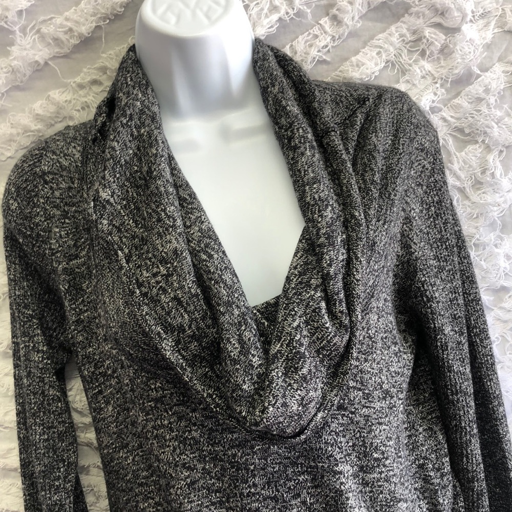 Long Sleeve Black Variegated Max Studio Sweater Dress New With Tags Size Small